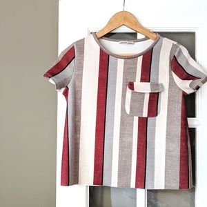 ‼️ Zara Striped Crop Top Size M